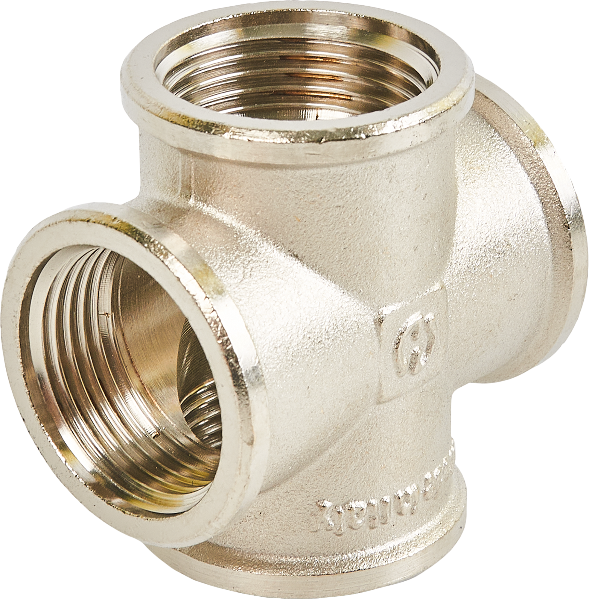 Крестовина STOUT 1" для водопроводных систем из никелированной латуни 82239070