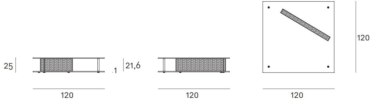 Living Divani Журнальный столик из стекла sun-id-1424811 - Вид №2
