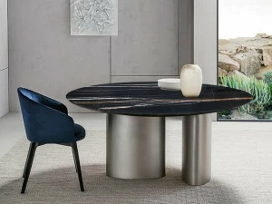 Casamilano Круглый обеденный стол из мрамора