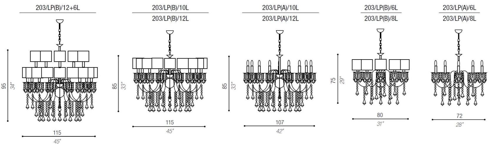 Aiardini Люстра отраженного света с кристаллами Giulietta sun-id-1430384 - Вид №2