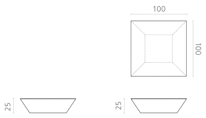 Ecotone™низкий квадратный журнальный столик Marmo Arredo Киль ARCH-00023641 - Вид №2