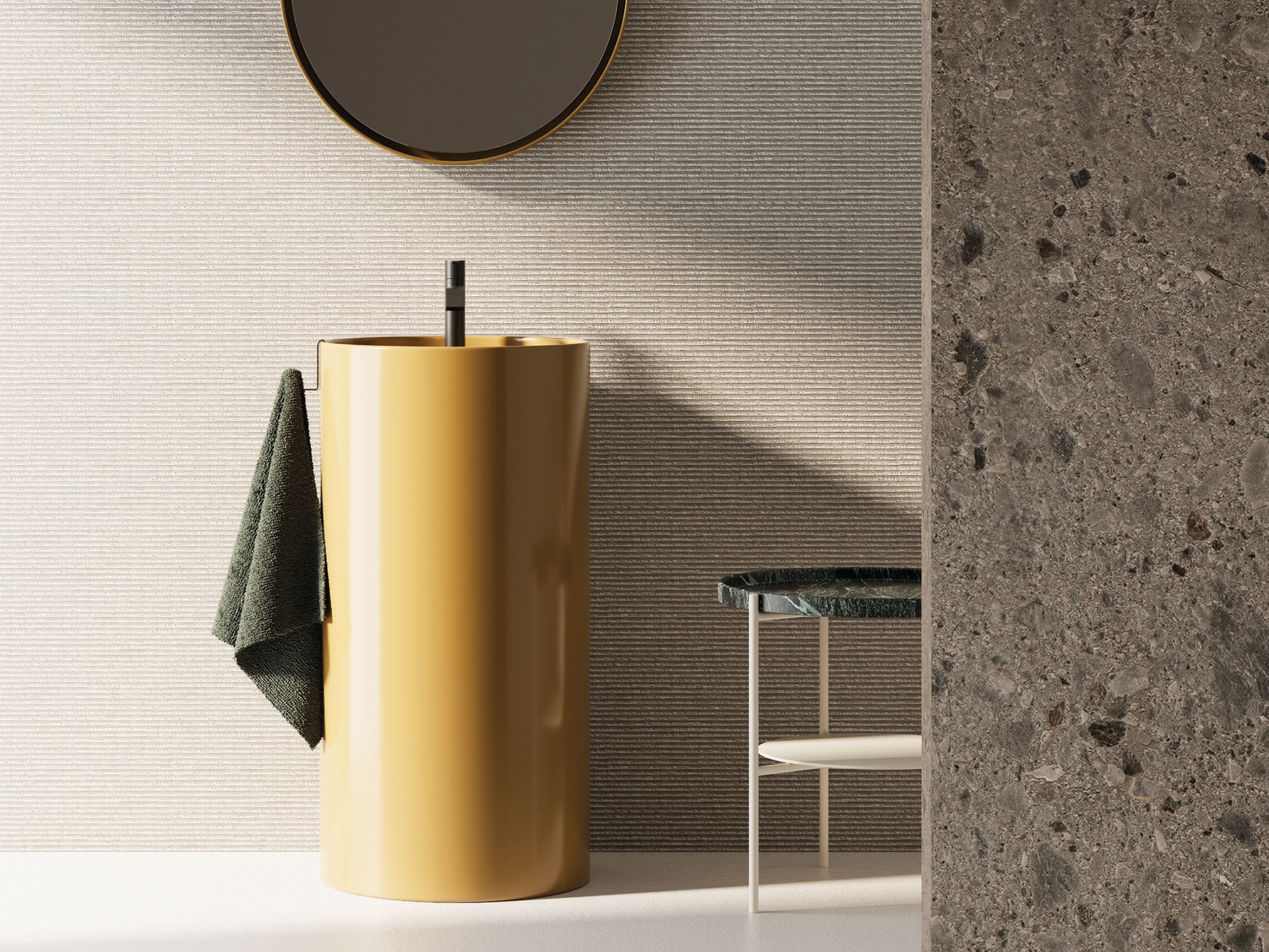 Керамическая круглая отдельно стоящая раковина Nic очевидный ARCH-00070023