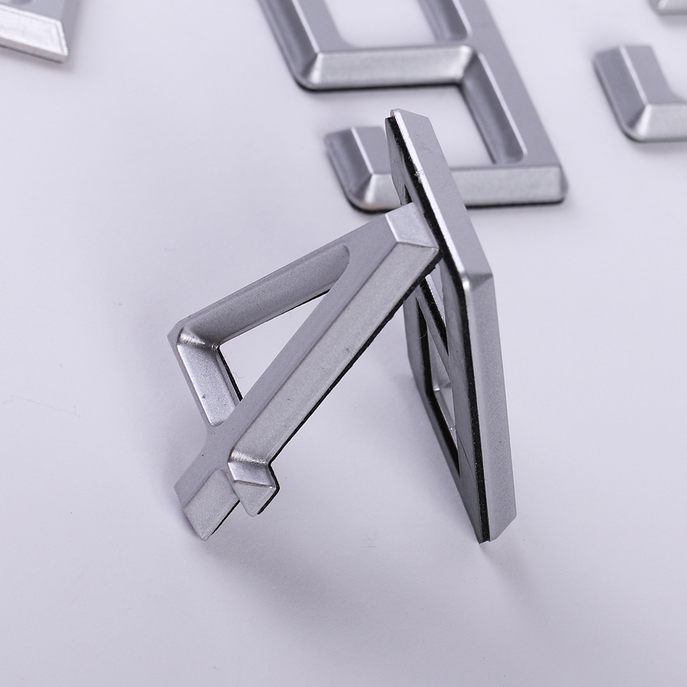 Дверной номер  «4», 37х5х60 мм, серебро LJPS0100 Public Steel Россия  - Вид №3