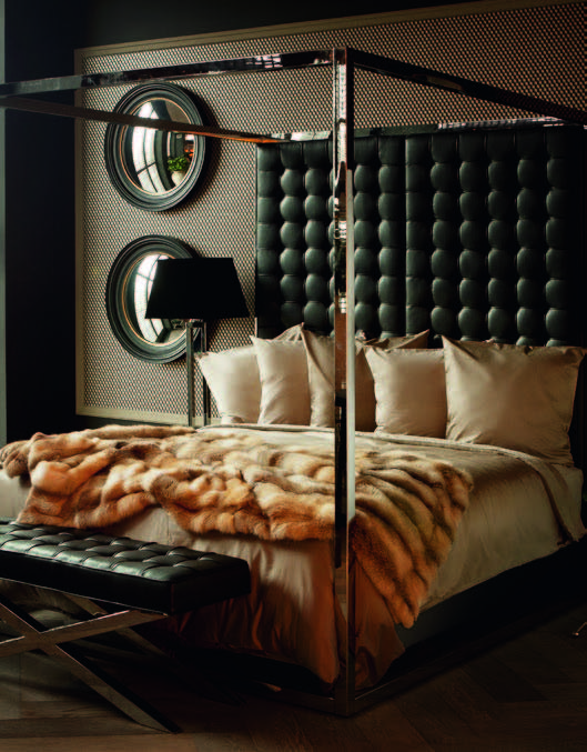 Зеркало черное круглое диаметр 75 см Cuba L от Eichholtz EICHHOLTZ ДИЗАЙНЕРСКИЕ 247137 Черный  - Вид №2