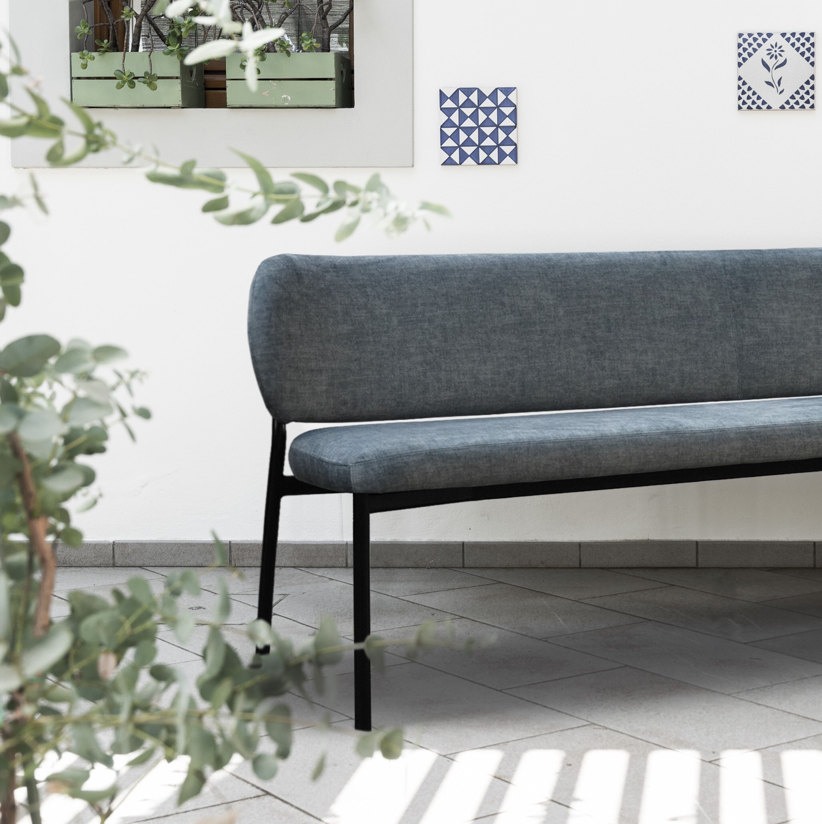 Тканевая скамья со спинкой Tonon Eli ARCH-00119016 - Вид №2