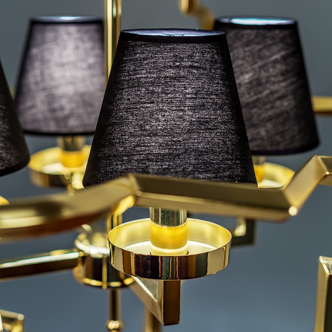 Frezia Light 1010/4 gold/black люстра подвесная 116025 - Вид №3