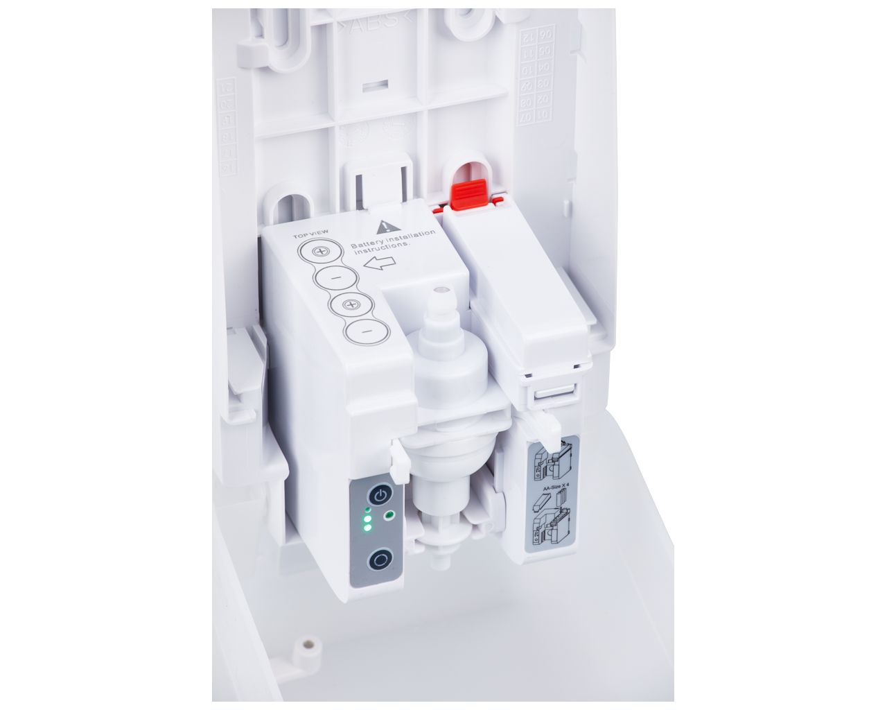 DHB202 Бесконтактный автоматический дозатор пенного мыла HARMONY для одноразовых картриджей 800 мл, пластик, прозрачный белый Merida  - Вид №4