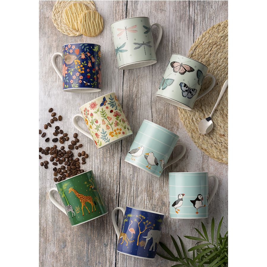 P_0059.295D Кружка fly away Стрекозы 380 мл Price&Kensington  - Вид №1