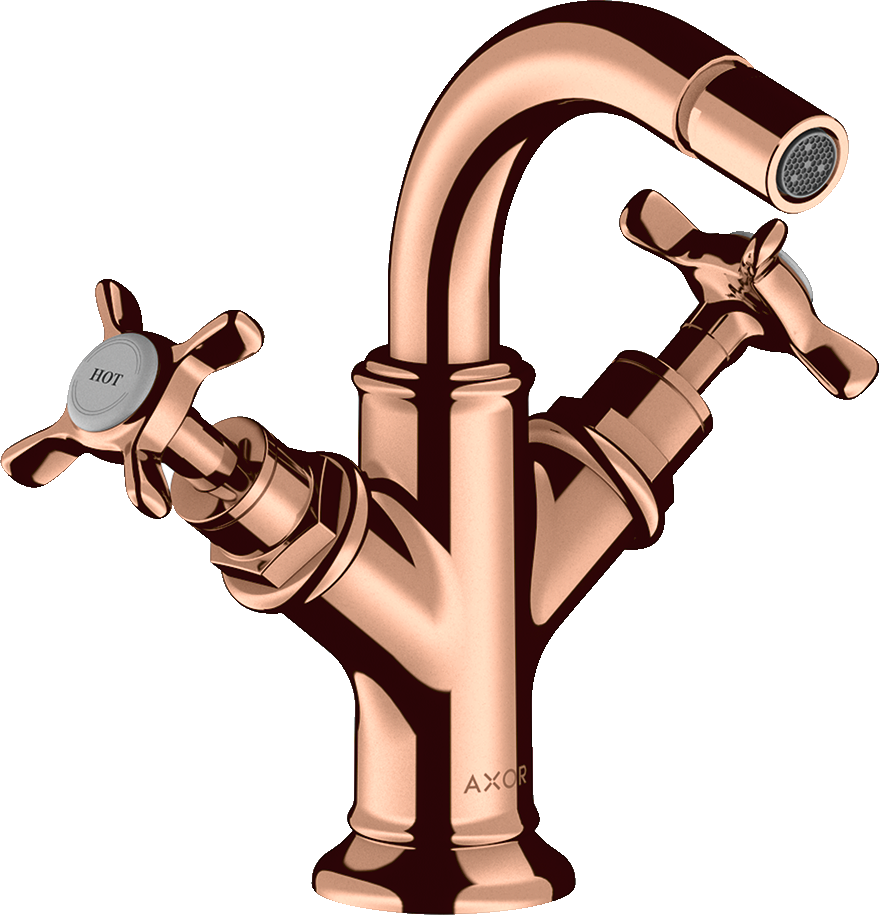 16520300 Смеситель для биде, 2 ручки, крестообразные ручки и сливной гарнитур AXOR MONTREUX