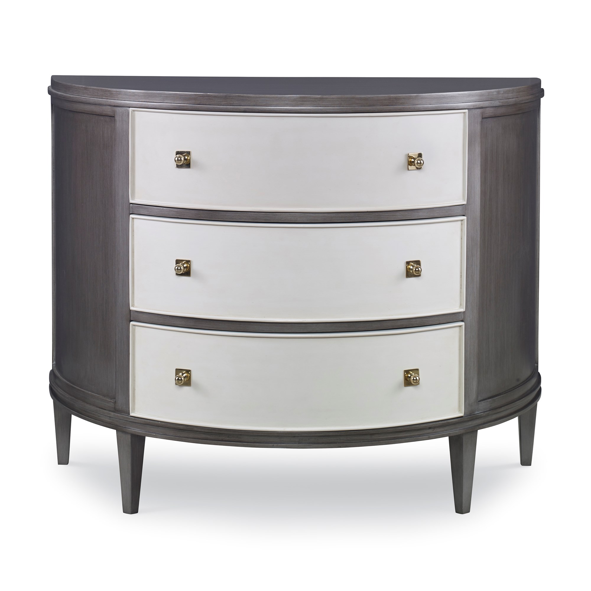 Тумбочка 17581-830-011 Orion Demilune Chest - Grey / Linen Ambella  - Вид №2