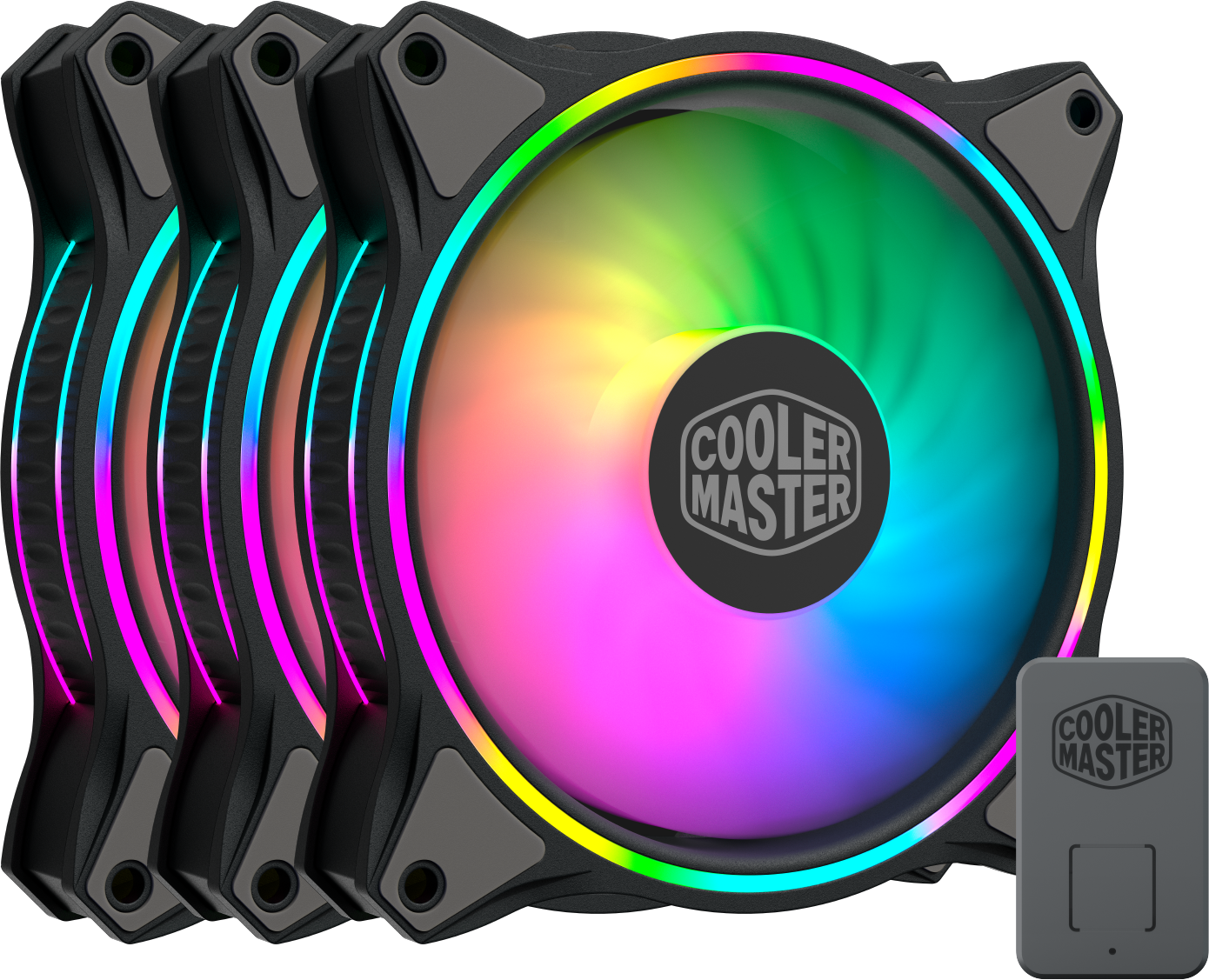 MFL-B2DN-183PA-R1 masterfan mf120 halo, 120mm, 4-pin (pwm), argb, 3 pcs + argb controller Cooler Master Santreyd 