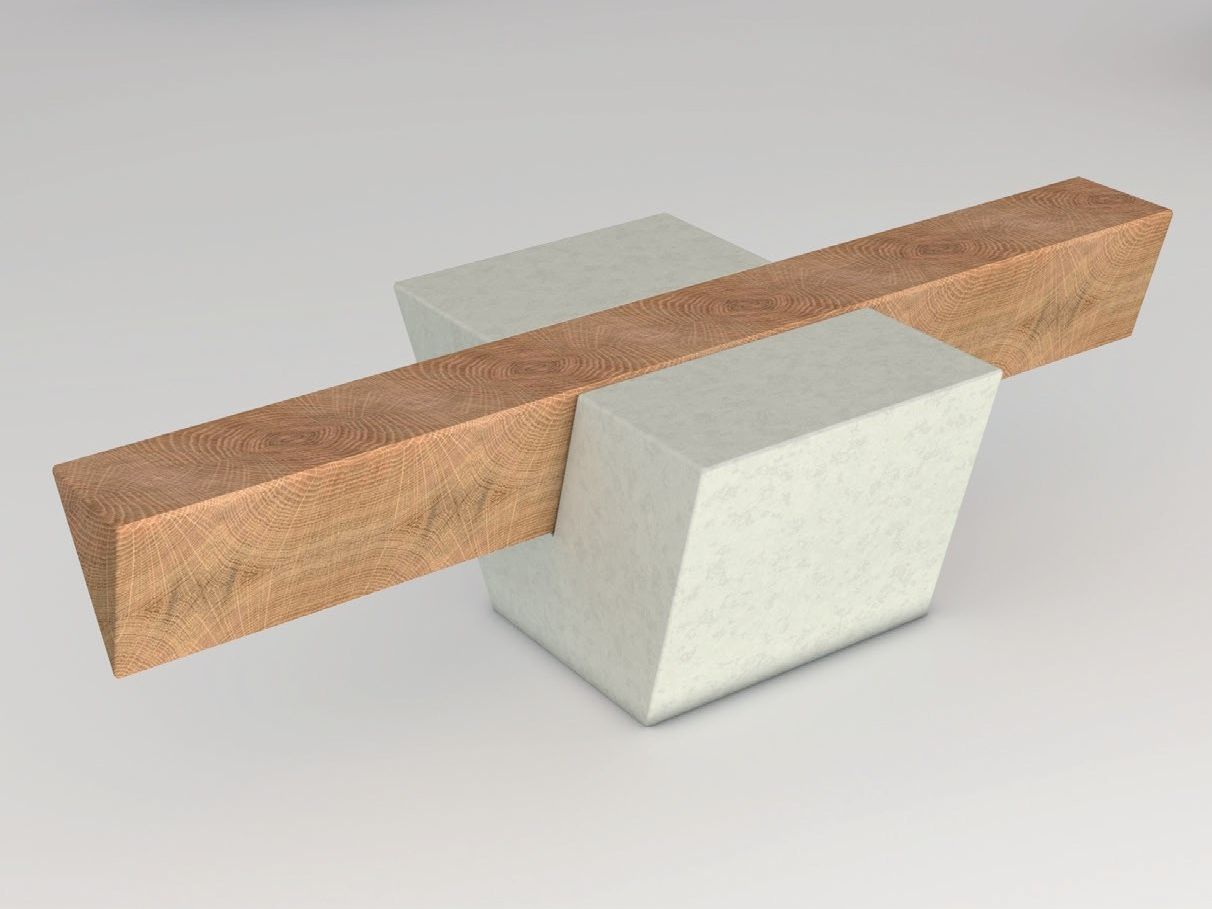 Скамья без спинки Viscio Urban Design наоборот ARCH-00151018