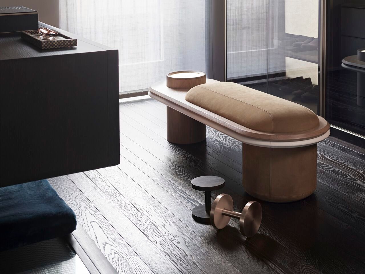 Деревянная скамья Giorgetti Liz ARCH-00118559 - Вид №3