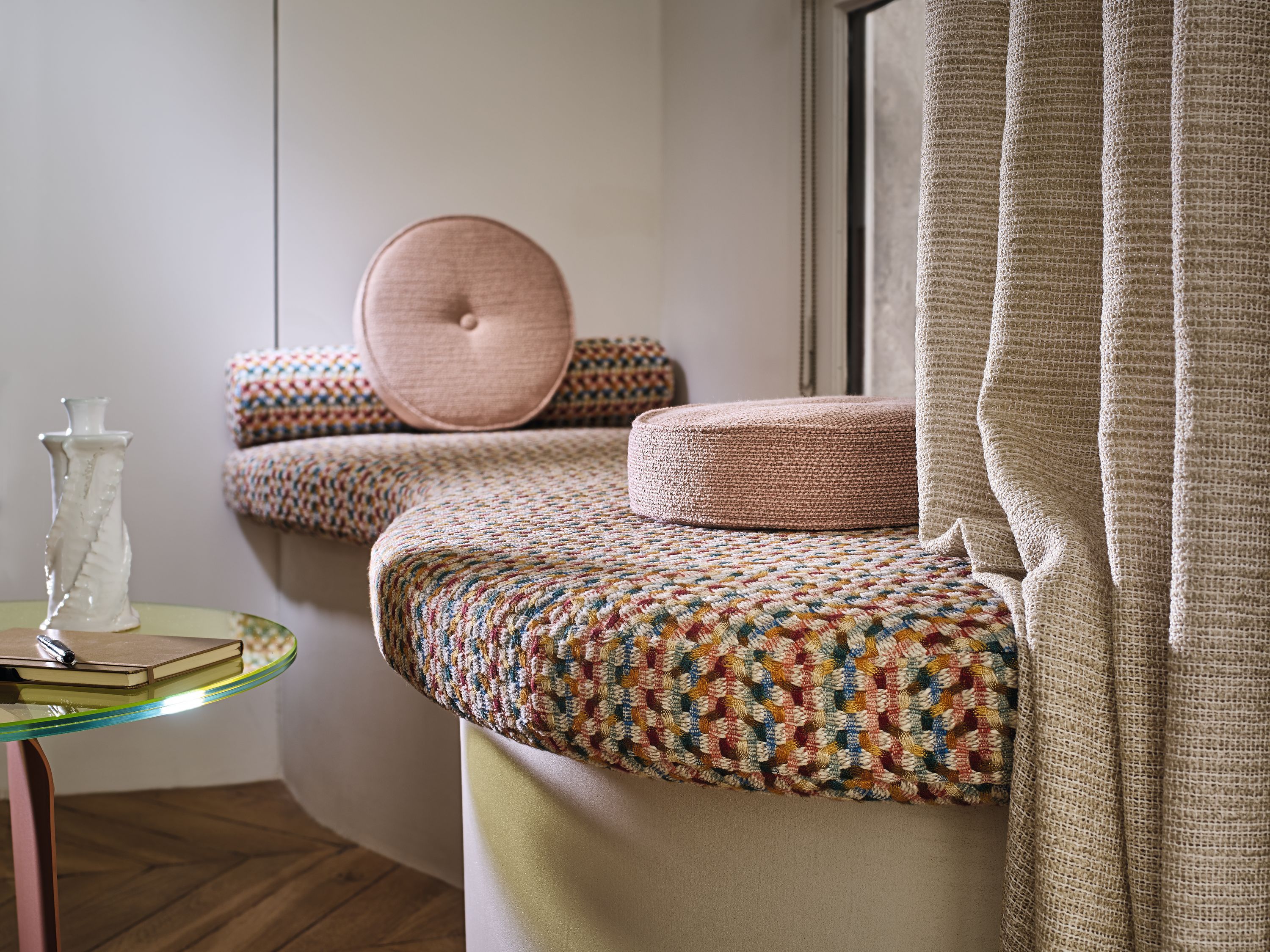 Моющаяся ткань сплошной цвет ткани Casamance флирт ARCH-00035248 - Вид №2