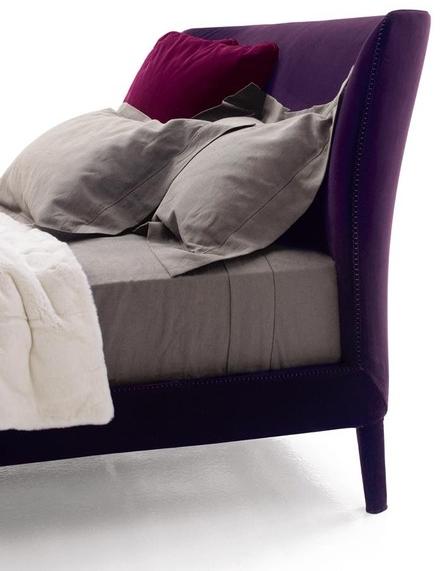 Maxalto Двуспальная кровать из ткани с мягким изголовьем Febo sun-id-1471760 - Вид №3