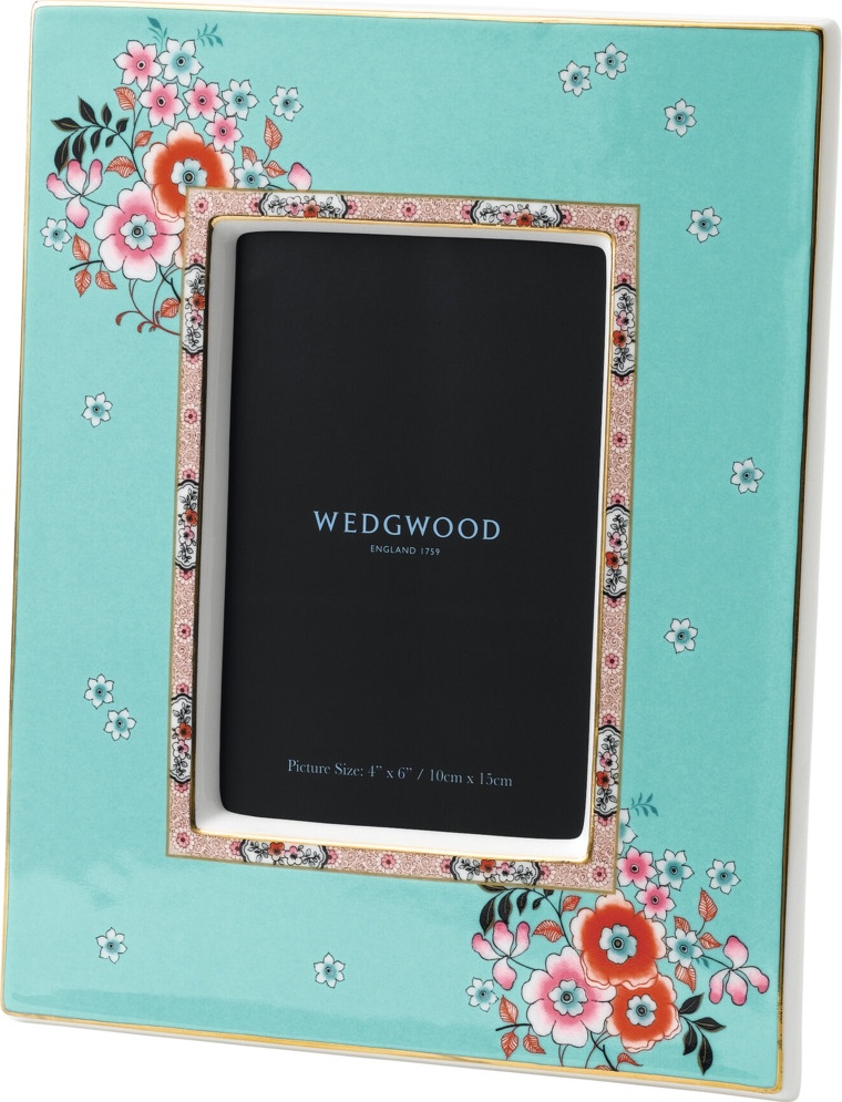 10671658 Wedgwood Рамка для фото Wedgwood Вандерласт Камелия 10х15см Фарфор костяной 