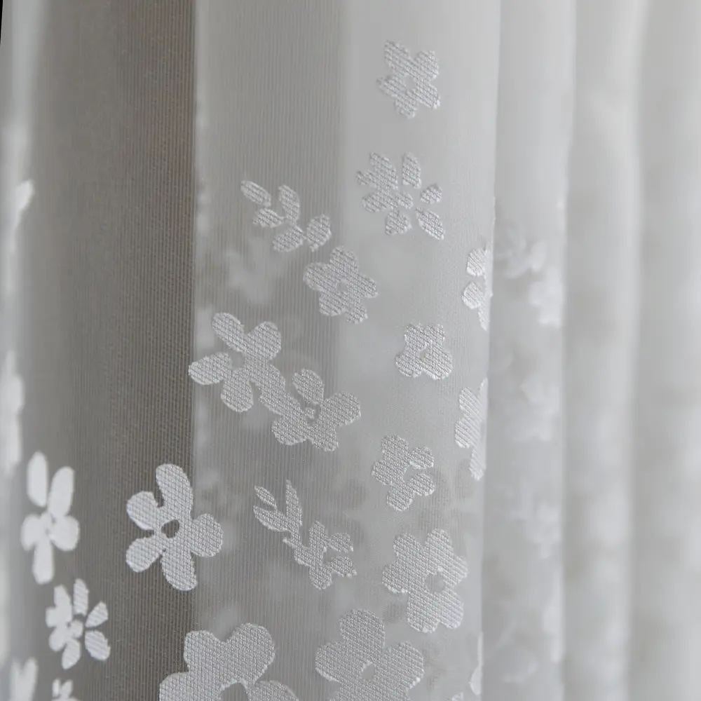 Тюль на ленте Лора 250x260 см цвет серо-фиолетовый MIAMOZA STLM-2068808 - Вид №2