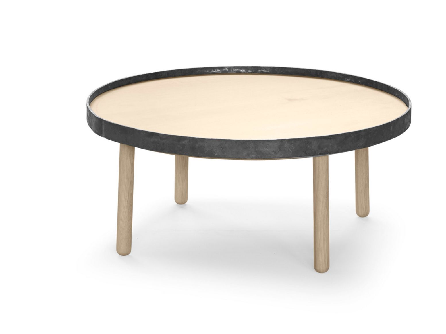 Деревянный круглый журнальный столик ALKI ARCH-00121652