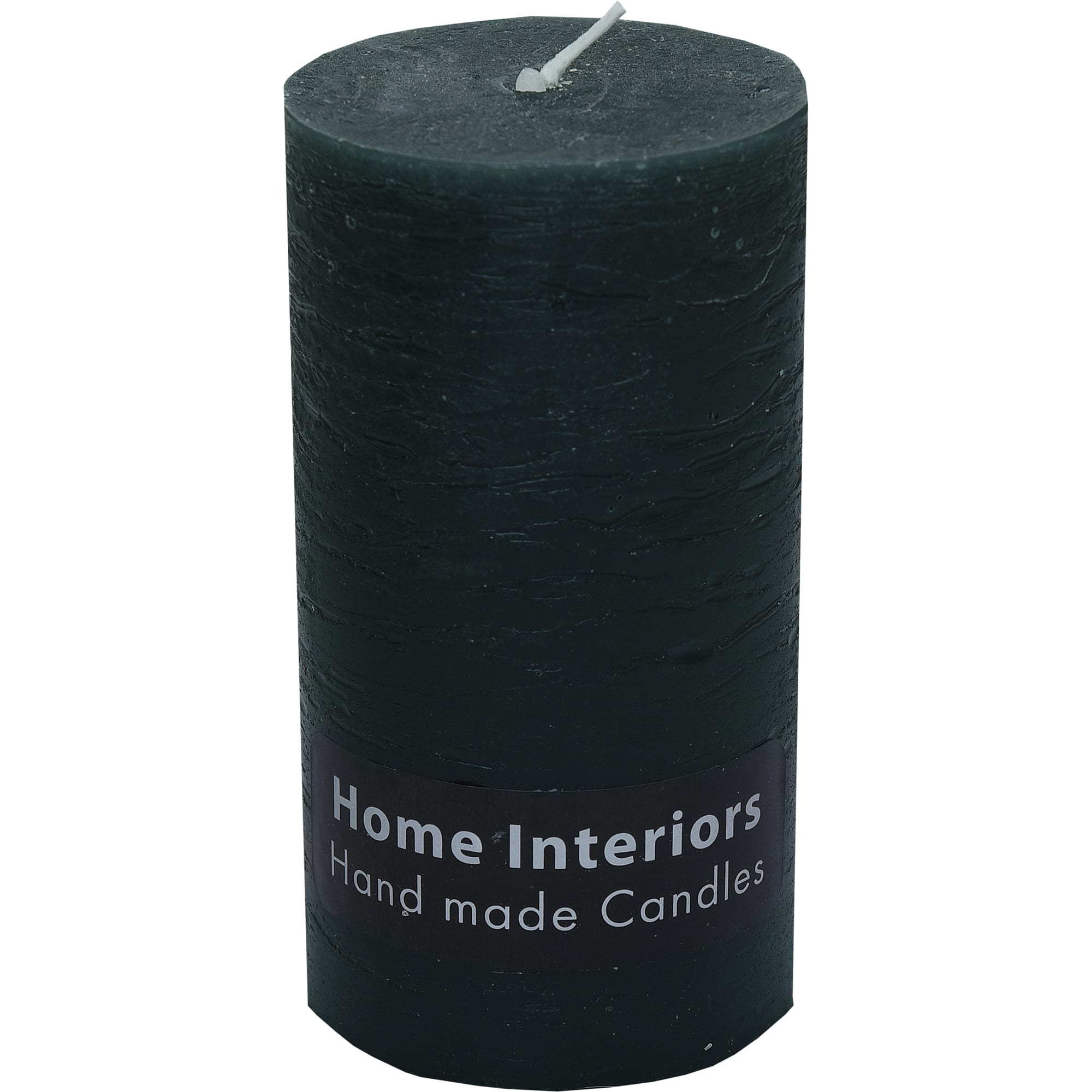 82606763 Свеча-столбик «Рустик» 7х13 см цвет тёмно-зелёный Santreyd 