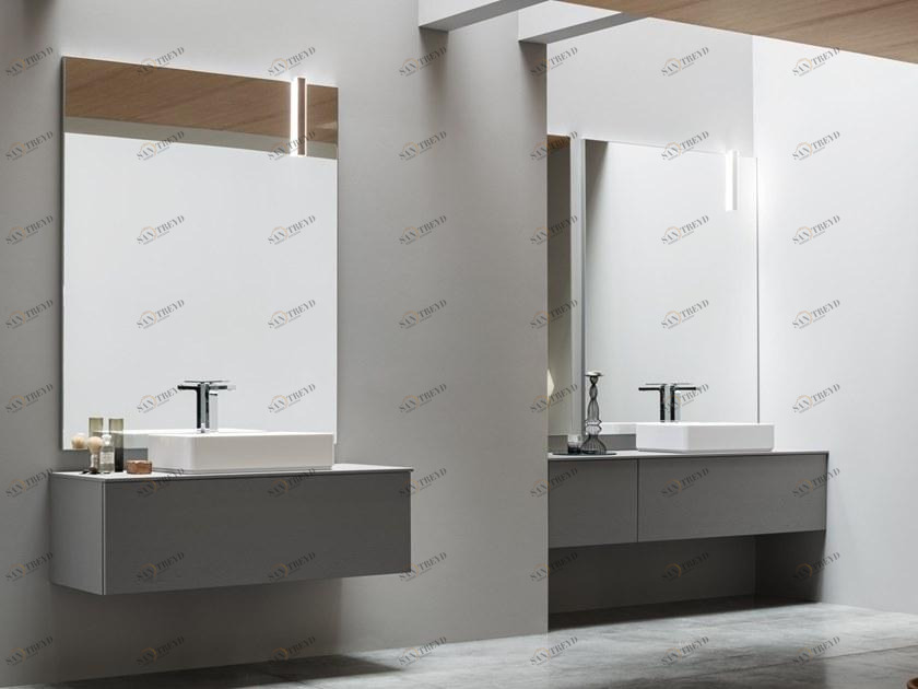 Arcom Тумба под умывальник из дерева с ящиками и зеркалом Pollock Santreyd sun-id-1514782