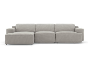 3-местный кожаный диван с откидывающейся спинкой