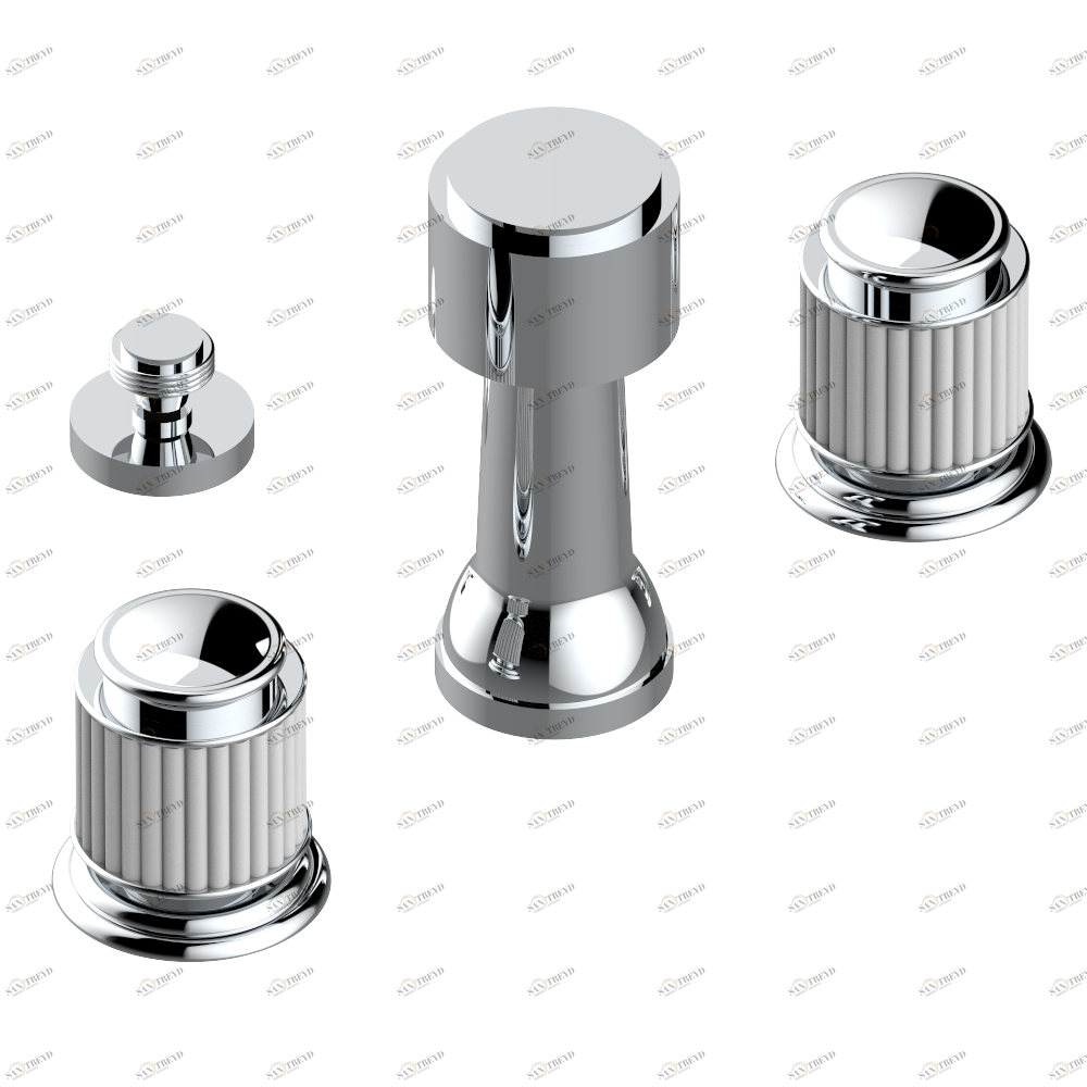 A9B-207KA Смеситель для биде KOHLER с вакуумным прерывателем Thg-paris Jaipur с матовым хрусталём Хром A9B 207KA A02 CAT.A