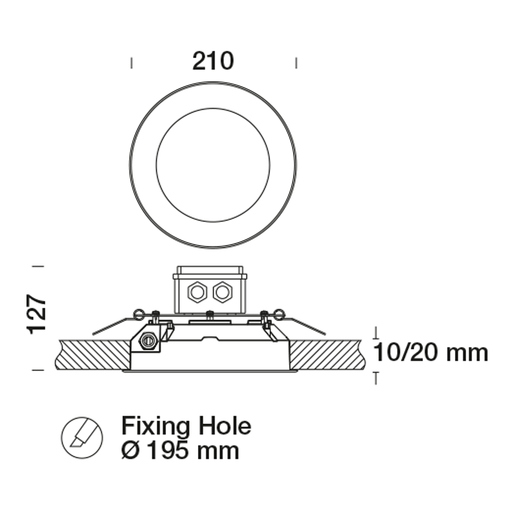 8488718 Встраиваемый в потолок светильник Platek OBLO'  OBLO' - 1 COB 3000K 108°  - Вид №6
