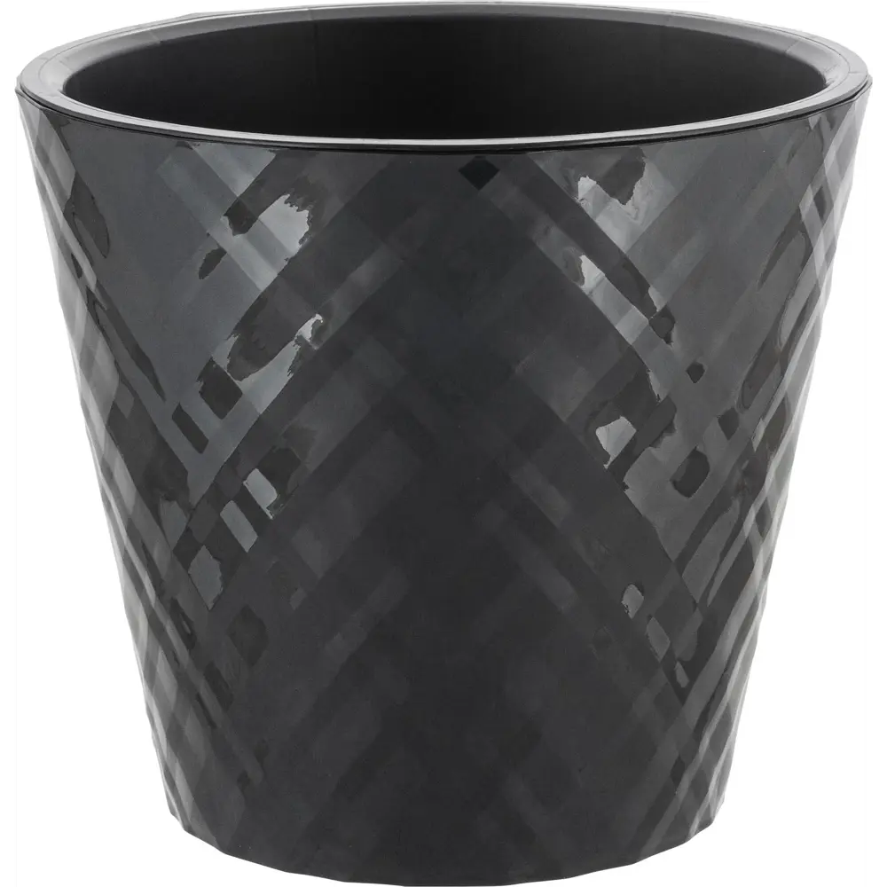 Горшок цветочный Ingreen Manhattan ø28 см h25.3 см v11 л пластик оникс STLM-2187298