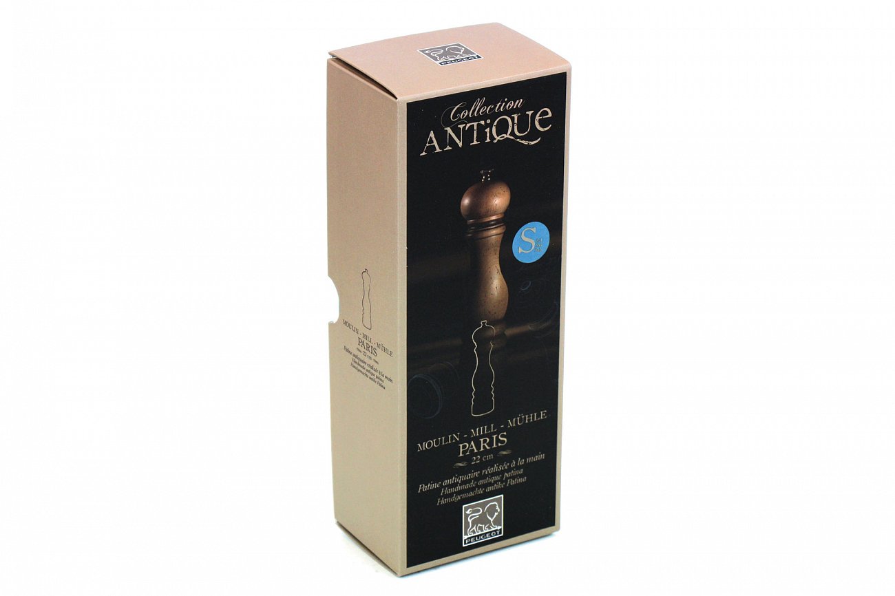 Мельница для соли светлое дерево 22 см Paris Antique PEUGEOT ДИЗАЙНЕРСКИЕ 00-3951993 Бежевый  - Вид №1