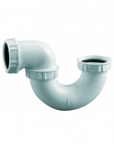 560200 001 00  Сифон с регулируемой трубкой для ванны, выход Д. 40 мм с коническим уплотнением Valentin Белый  - Вид №1