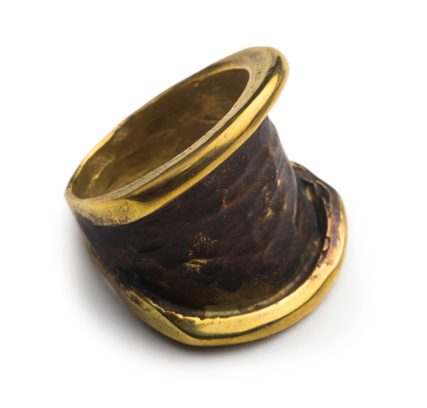S1B Кольцо, латунь, коричневая патина Arisztid Szendy Santreyd 