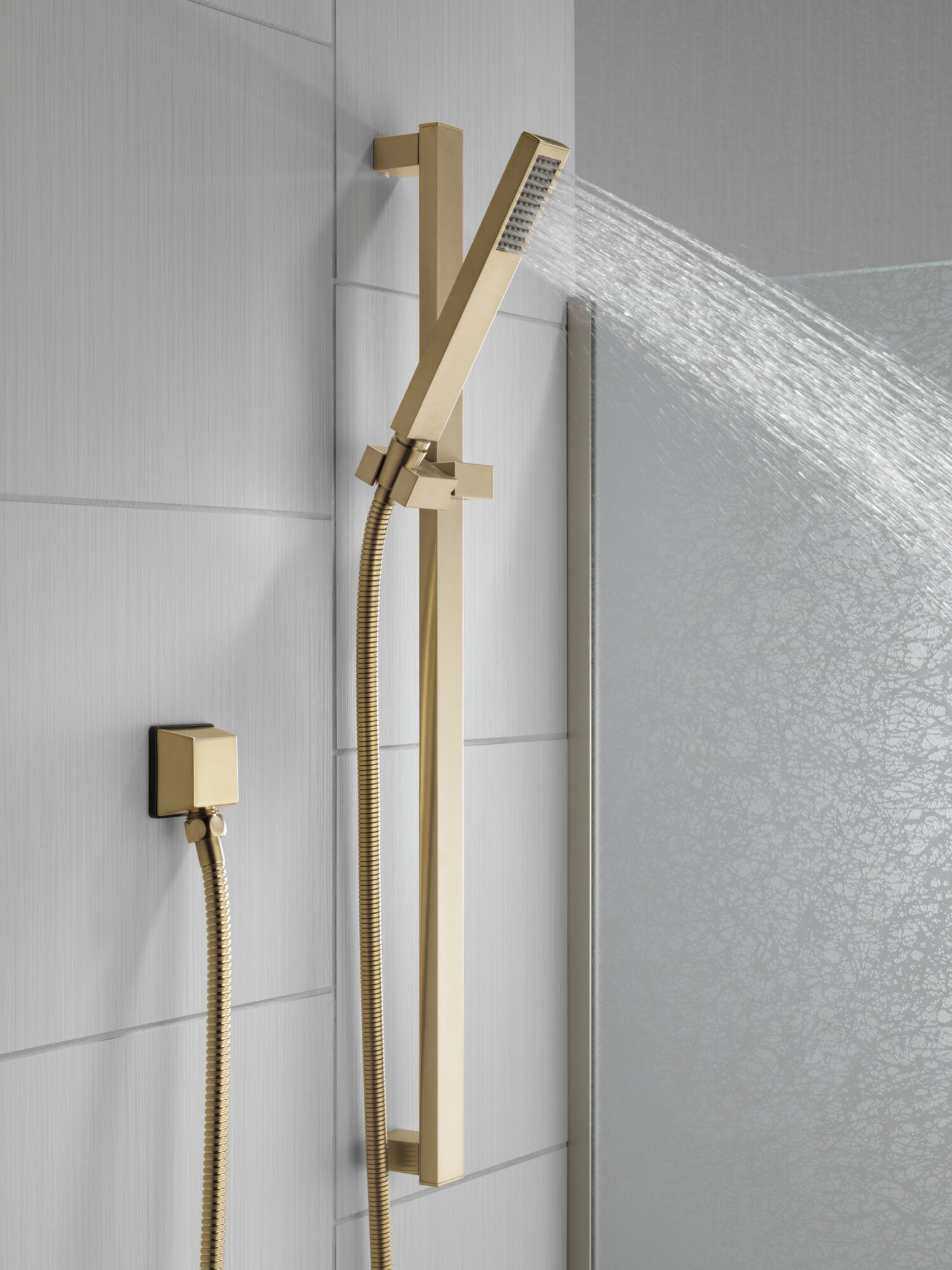 57530-CZ Ручной душ с раздвижной штангой премиум-класса Delta Faucet Vero Шампанское бронза - Вид №1
