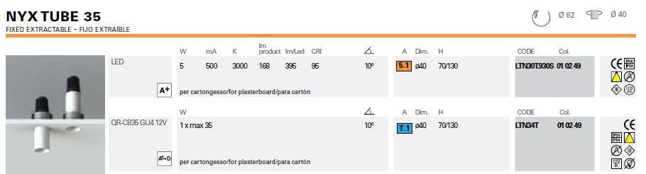 Круглый утопленный прожектор Lucifero's Nyx ARCH-00092980 - Вид №1