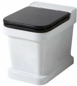 Bp420 Приставной унитаз напольный Белый BLEU PROVENCE Industrialis Италия