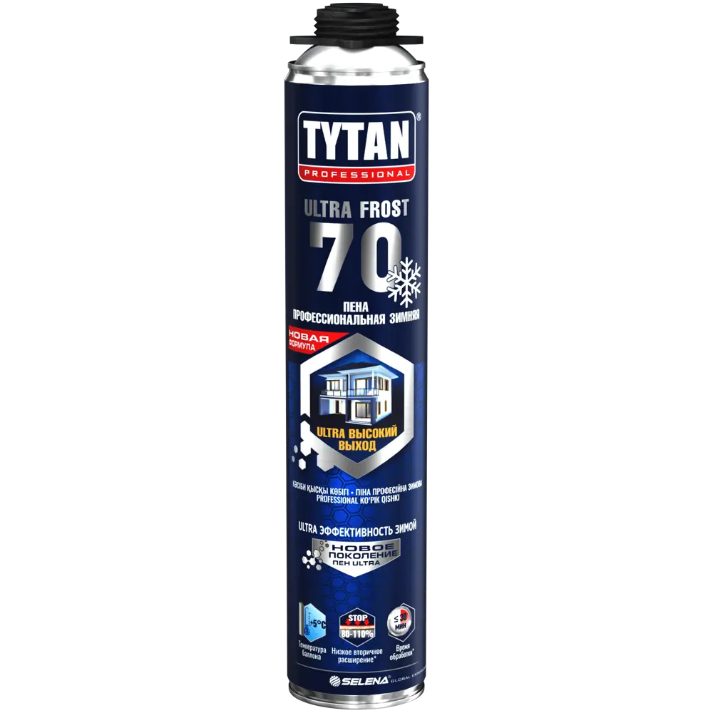 Пена монтажная пистолетная Tytan Ultra Frost 70 зимняя 870 мл 83319672 STLM-2046700 