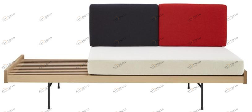 Ligne Roset Скамья со спинкой, обитая тканью  13201105 