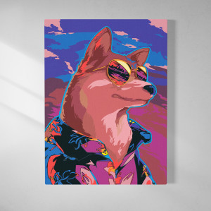 93703500 Картина по номерам Кибер-ину 30х40см STLM-0549788 RED PANDA