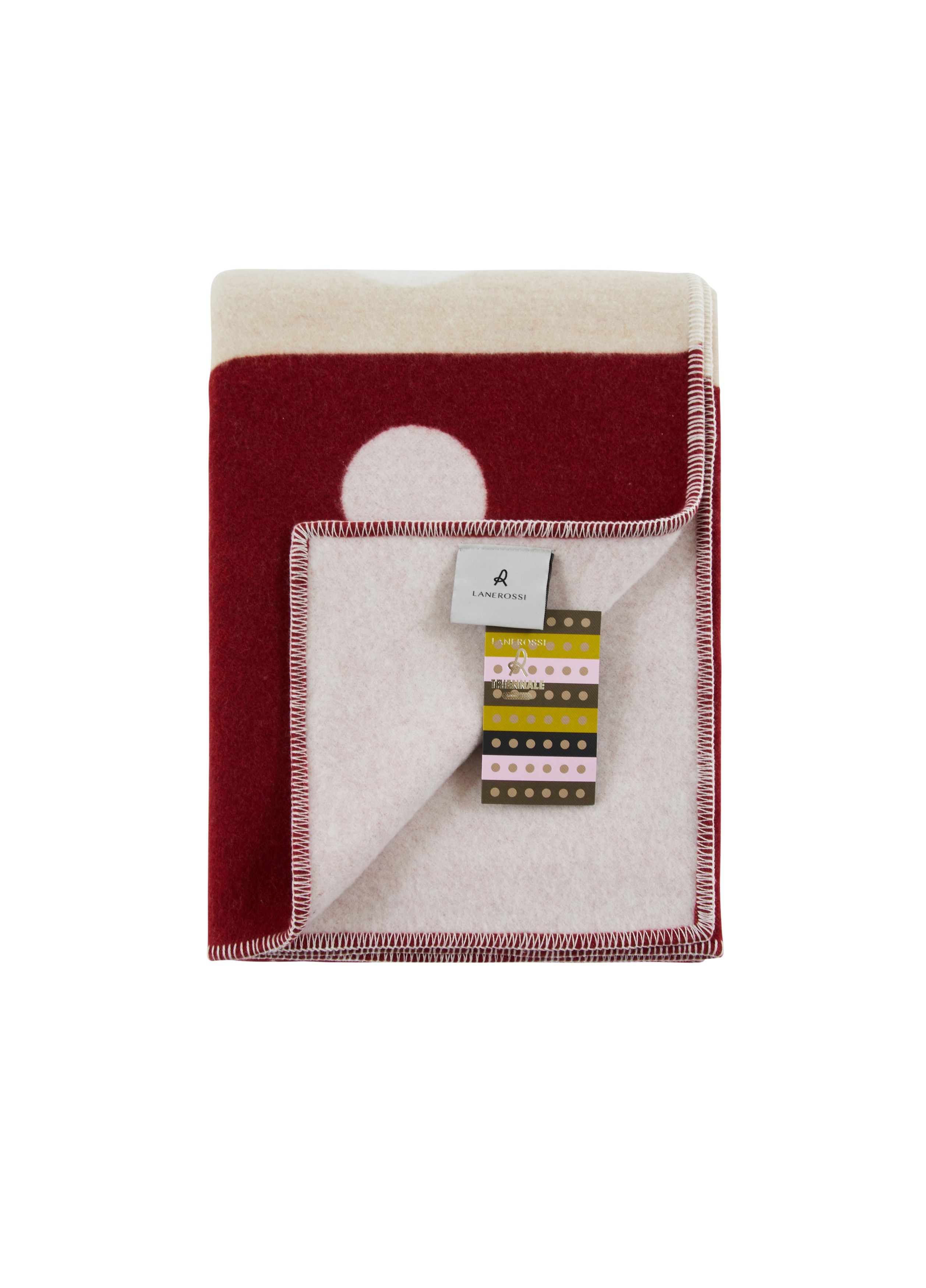 Plaid double face a pois e a righe in lana merino Lanerossi Memory is my Home ARCH-00100382 - Вид №22