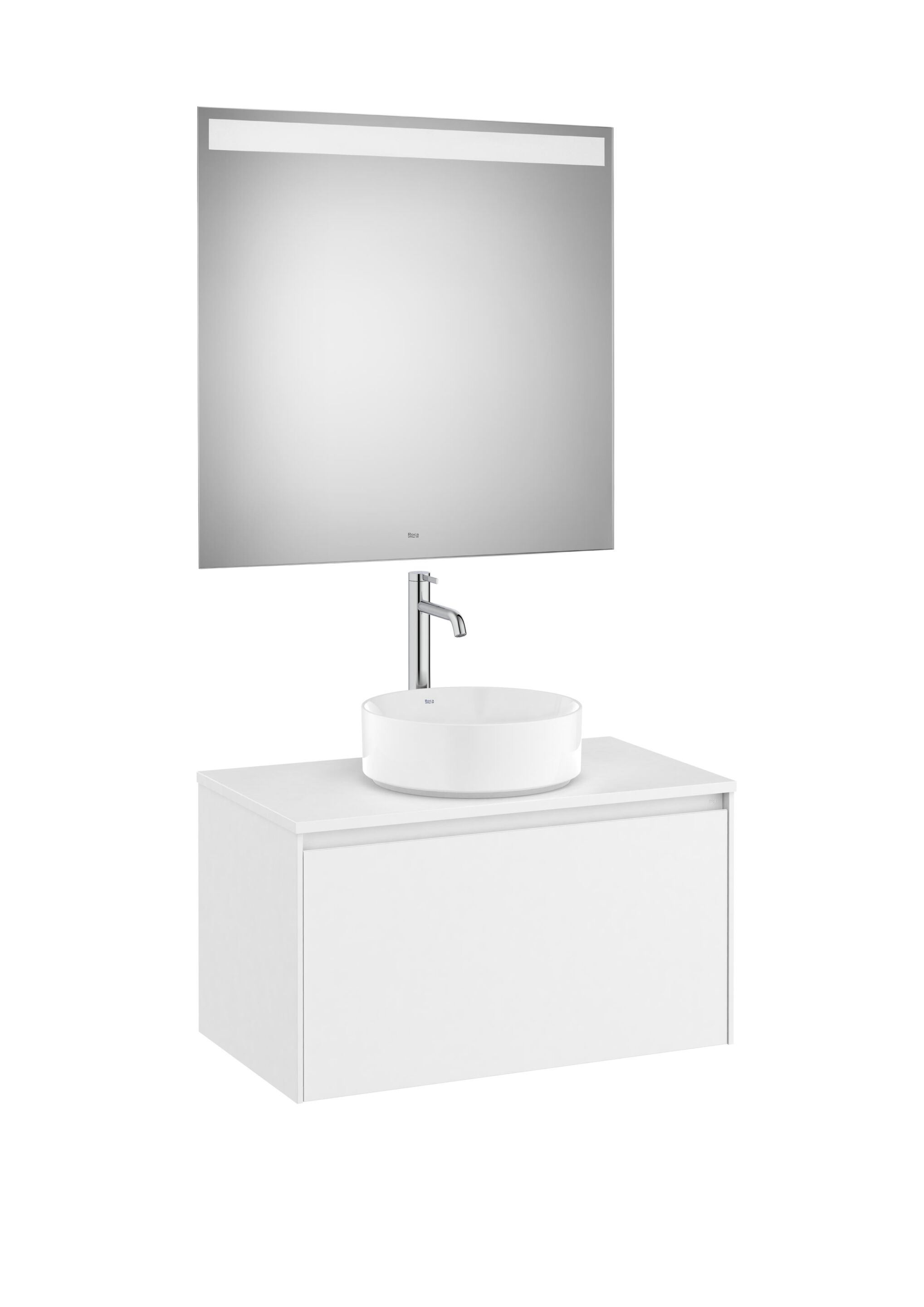 Деревянный одиночный умывальник с зеркалом Roca Ona ARCH-00036665 - Вид №1