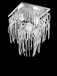 Стеклянный светодиодный потолочный светильник