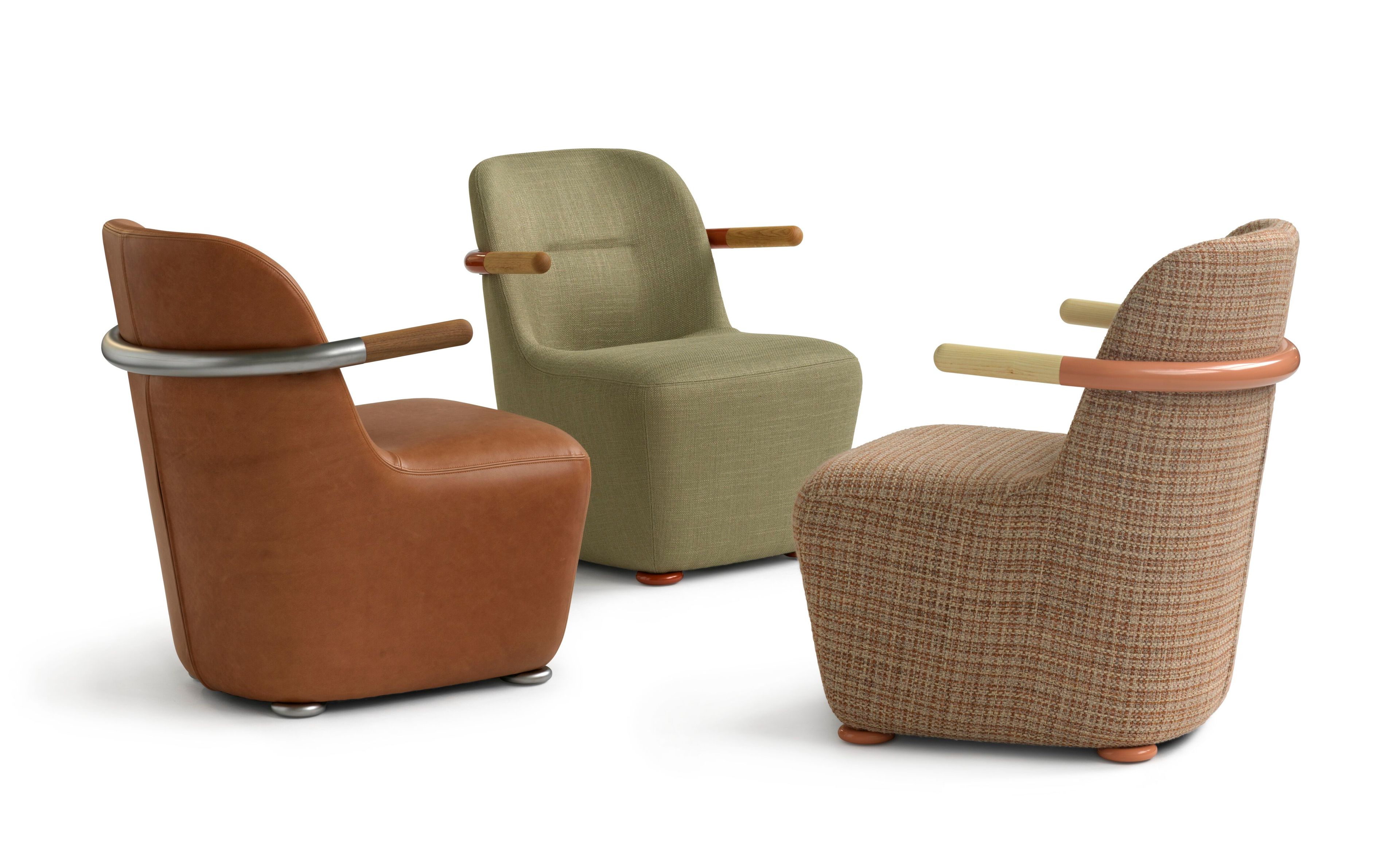 Тканевое кресло с подлокотниками Bla Station JACKSON ARCH-00009009 - Вид №5