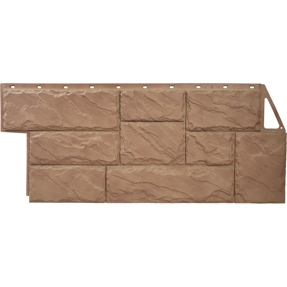 Фасадная панель FineBer Камень крупный в терракотовом оттенке 14380243 STLM-0004812