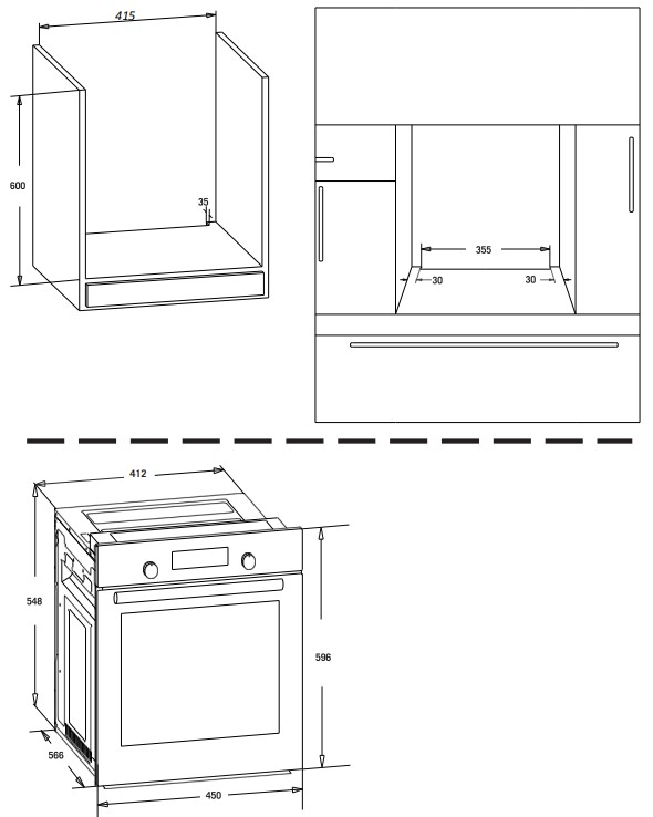 9142642 Электрический духовой шкаф Simfer B4EB04070 черный STDN-0119990 - Вид №6