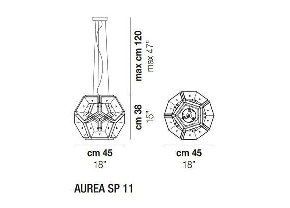 Vistosi AUREA SPAUREA11BCCR подвес 88757 - Вид №3