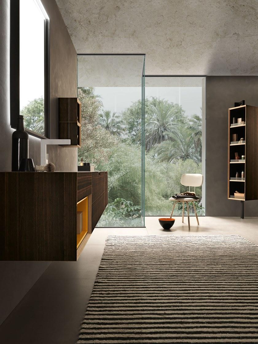 Archeda Тумба под умывальник из дерева с зеркалом Quaranta5 sun-id-1362291 - Вид №4