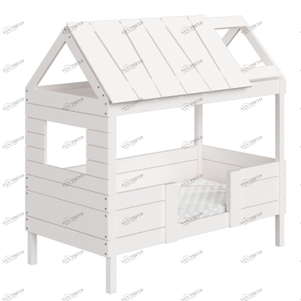 Кровать-домик одноярусная Home nord M 80х160 см белая ELLIPSE ELLIPSE HOME 351783 Белый Santreyd 
