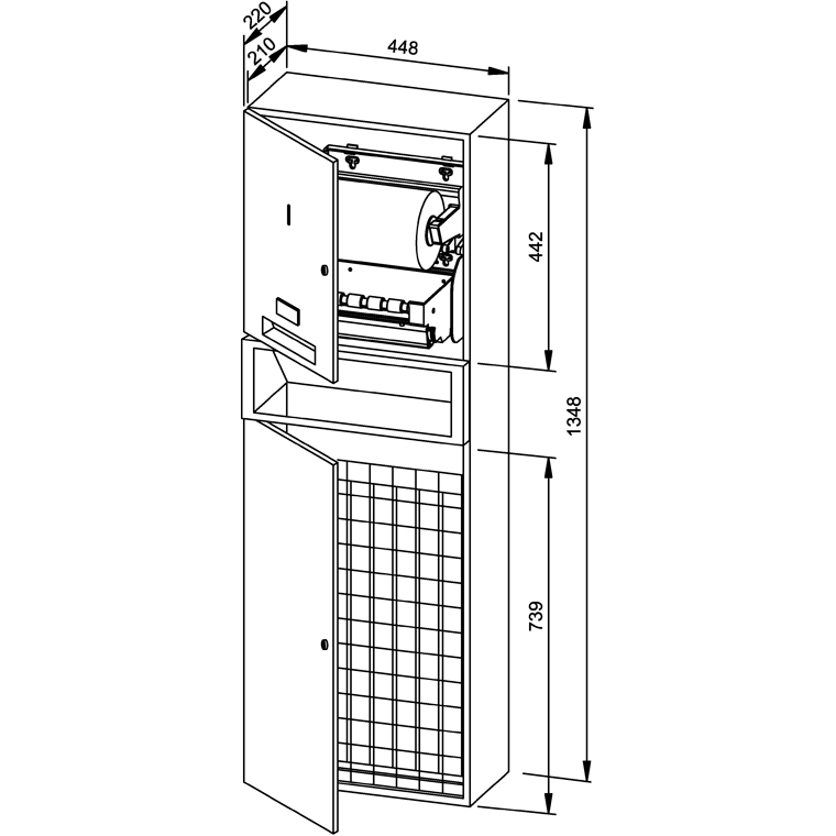 731977 Комбинированный бумажный рулон с батарейным питанием/отходами WP5456 WAGNER_EWAR Wagner Ewar  - Вид №1