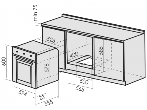 8190317 Газовый духовой шкаф MBS DG-604IV STDN-0077197 - Вид №11