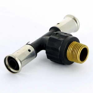 Тройник пресс-Н PVDF HENCO 16x1/2"x16