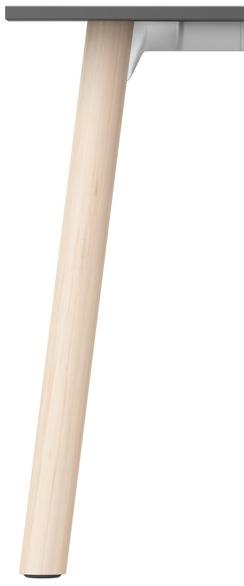 Casala Прямоугольный деревянный стол для переговоров Wishbone 6650-892 - Вид №3